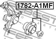 Febest 1782-A1MF - Piasta koła parts5.com