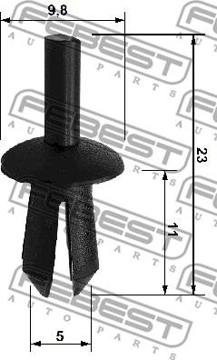 Febest 88570-073 - Spojka, Okrasna / zascitna letev parts5.com