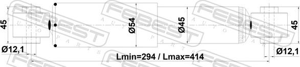 Febest 35110-002R - Tlumič pérování parts5.com