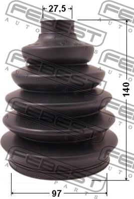 Febest 2917P-DIIIF - Fuelle, árbol de transmisión parts5.com