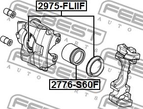 Febest 2975-FLIIF - Juego de reparación, pinza de freno parts5.com