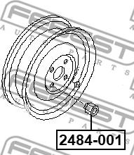 Febest 2485B-001 - Wheel Stud parts5.com