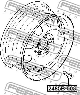 Febest 2485B-003 - Pyöränpultit parts5.com