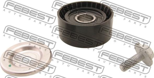 Febest 2487-001 - Rolka kierunkowa / prowadząca, pasek klinowy zębaty parts5.com