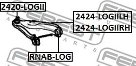 Febest 2420-LOGII - Trag / Führungsgelenk parts5.com