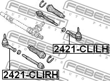 Febest 2421-CLIRH - Uzun rot kafası parts5.com