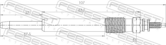 Febest 25642-007 - Kızdırma bujisi parts5.com