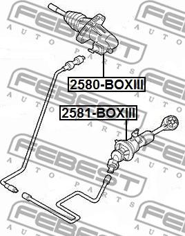 Febest 2580-BOXIII - Debriyaj hidrolik merkezi parts5.com