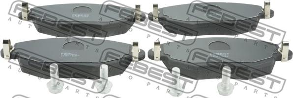 Febest 2101-GEF - Set placute frana,frana disc parts5.com