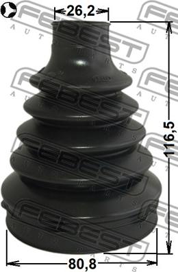 Febest 2115-FYT - Bellow, drive shaft parts5.com