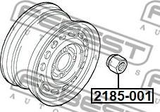 Febest 2185-001 - Tuerca de rueda parts5.com