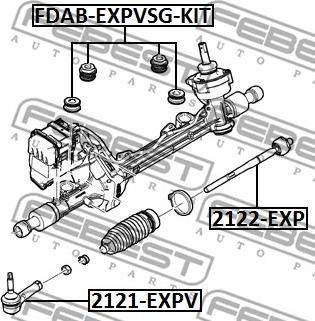 Febest FDAB-EXPVSG-KIT - Suspensión, mecanismo de dirección parts5.com