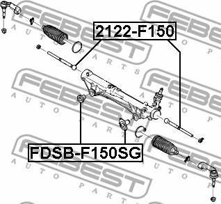 Febest FDSB-F150SG - Hammastangon hela parts5.com