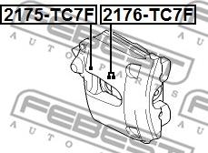 Febest 2175-TC7F - Zestaw naprawczy, zacisk hamulca parts5.com