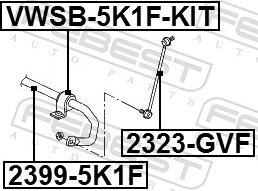 Febest 2399-5K1F - Stabilizator, podvozje parts5.com