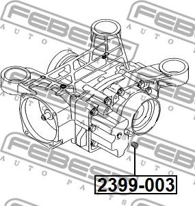 Febest 2399-003 - Tapón roscado, colector de aceite parts5.com