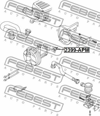 Febest 2399-APM - Βάσεις στήριξης, αεροσυμπιεστής πεπιεσμένου αέρα parts5.com