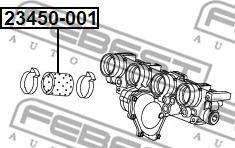 Febest 23450-001 - Charger Intake Air Hose parts5.com