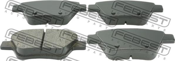 Febest 23015K1R - Brake Pad Set, disc brake parts5.com