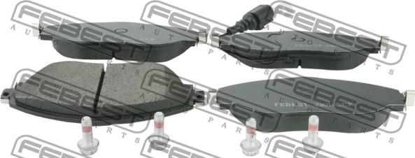 Febest 2301-CCF - Brake Pad Set, disc brake parts5.com