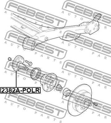 Febest 2382A-POLR - Tengelytest parts5.com