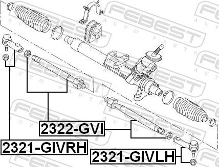 Febest 2321-GIVLH - Vezetőkar fej parts5.com