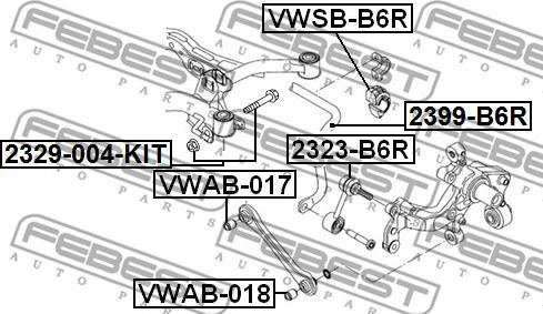 Febest 2329-004-KIT - Vijak za ispravljanje nagiba parts5.com