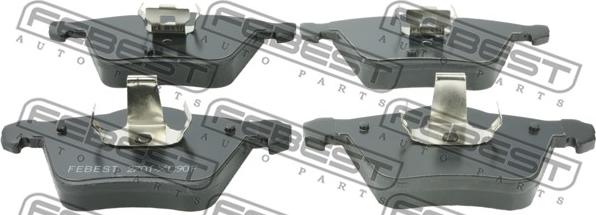 Febest 2701-XC90F - Piduriklotsi komplekt,ketaspidur parts5.com