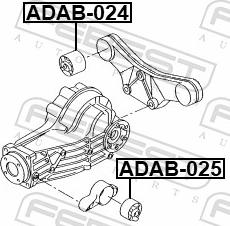 Febest ADAB-024 - Suspension, Différentiel parts5.com