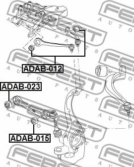 Febest ADAB-023 - Łożyskowanie, wahacz parts5.com