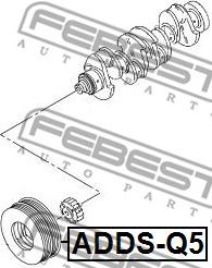 Febest ADDS-Q5 - Polea, cigüeñal parts5.com