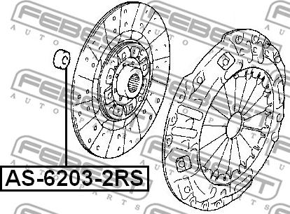 Febest AS-6203-2RS - Ložisko parts5.com