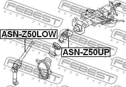 Febest ASN-Z50UP - Arbore directie parts5.com