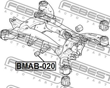 Febest BMAB-020 - Łożyskowanie, korpus osi parts5.com