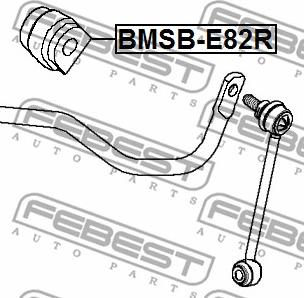 Febest BMSB-E82R - Casquillo del cojinete, estabilizador parts5.com