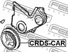 Febest CRDS-CAR - Belt Pulley, crankshaft parts5.com