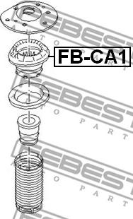 Febest FB-CA1 - Federbeinstützlager parts5.com