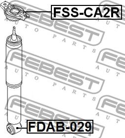 Febest FDAB-029 - Holkki, iskunvaimennin parts5.com