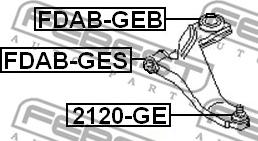 Febest FDAB-GEB - Suport,trapez parts5.com