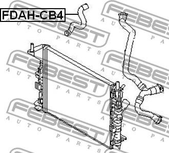 Febest FDAH-CB4 - Cuplaj conducta lichid racire parts5.com