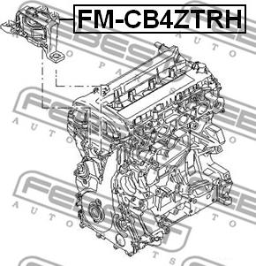 Febest FM-CB4ZTRH - Soporte, motor parts5.com