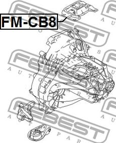 Febest FM-CB8 - Uležištenje, motor parts5.com