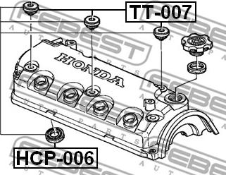 Febest HCP-006 - Уплътнителен пръстен, отвор запалителна свещ parts5.com