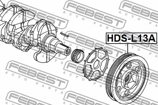 Febest HDS-L13A - Rihmaratas,väntvõll parts5.com