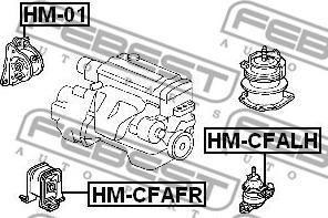 Febest HM-01 - Vlezajenje, motor parts5.com