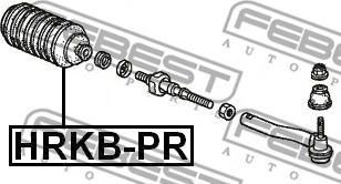 Febest HRKB-PR - Faltenbalg, Lenkung parts5.com