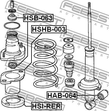 Febest HSI-RER - Saiba arc parts5.com