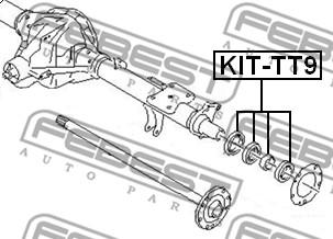 Febest KIT-TT9 - Rulment, ax cardanic parts5.com