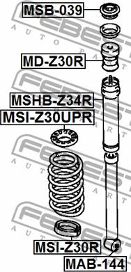 Febest MAB-144 - Distanční trubička, tlumiče parts5.com