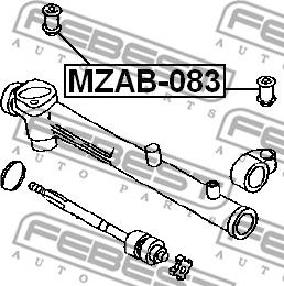 Febest MZAB-083 - Suspensión, mecanismo de dirección parts5.com